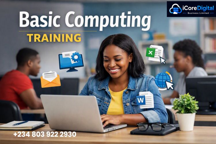 Basic computing training at iCore Digital Abule-Egba